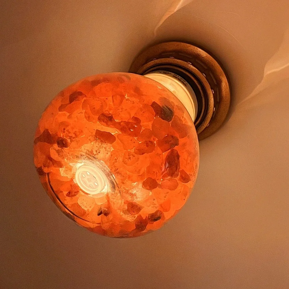 WBM Salt Bulb LED Night Light Amber Orange 7W 1651B Excellent Dimmable A19 Bulb